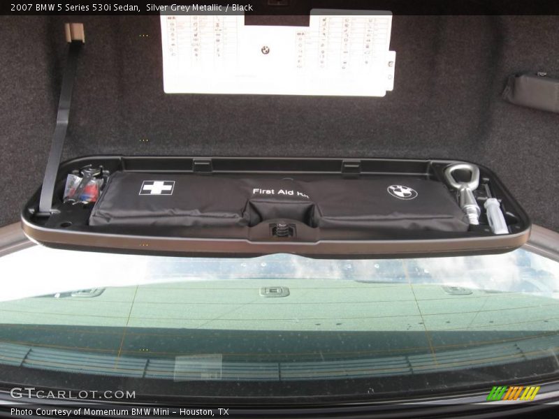 Silver Grey Metallic / Black 2007 BMW 5 Series 530i Sedan