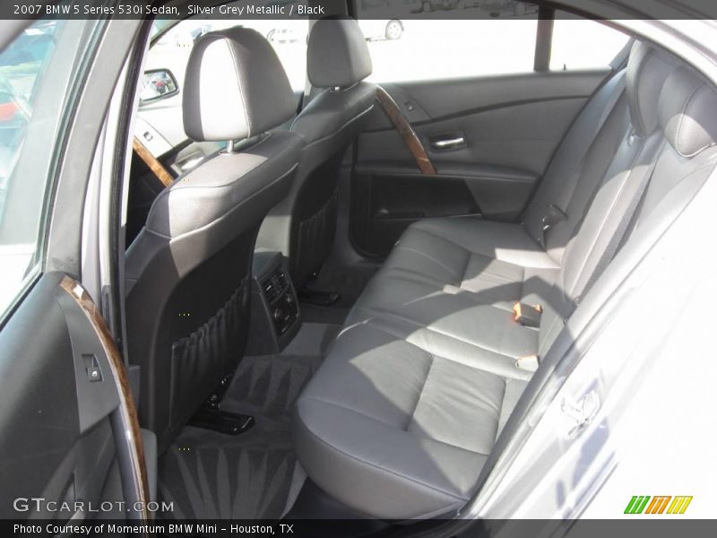 Silver Grey Metallic / Black 2007 BMW 5 Series 530i Sedan