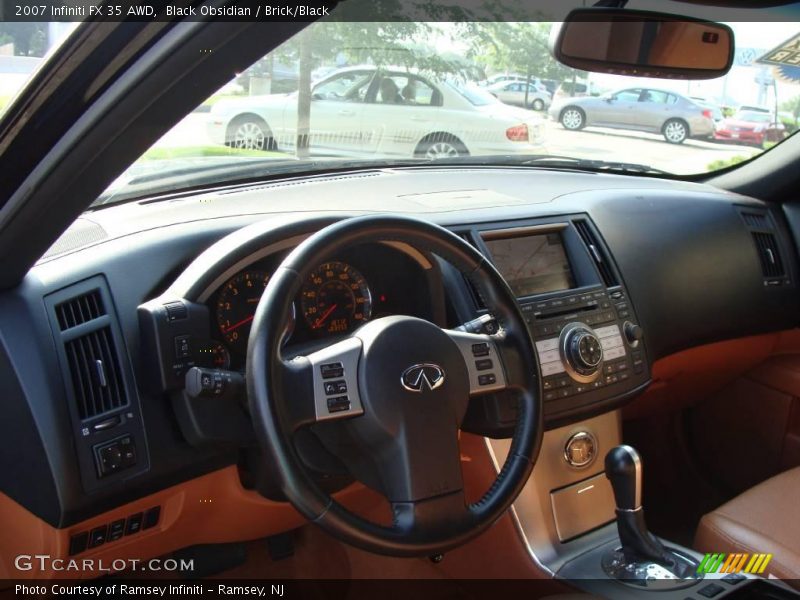 Black Obsidian / Brick/Black 2007 Infiniti FX 35 AWD