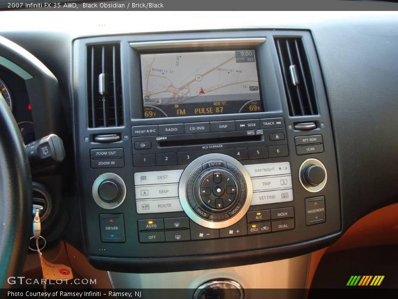 Black Obsidian / Brick/Black 2007 Infiniti FX 35 AWD