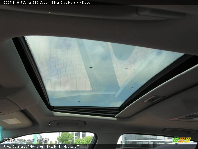 Silver Grey Metallic / Black 2007 BMW 5 Series 530i Sedan