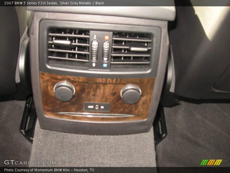 Silver Grey Metallic / Black 2007 BMW 5 Series 530i Sedan