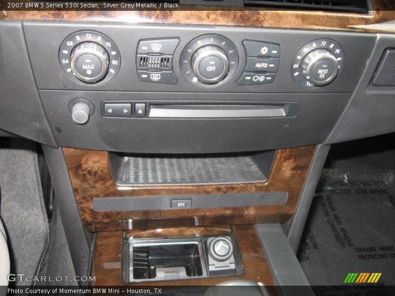 Silver Grey Metallic / Black 2007 BMW 5 Series 530i Sedan