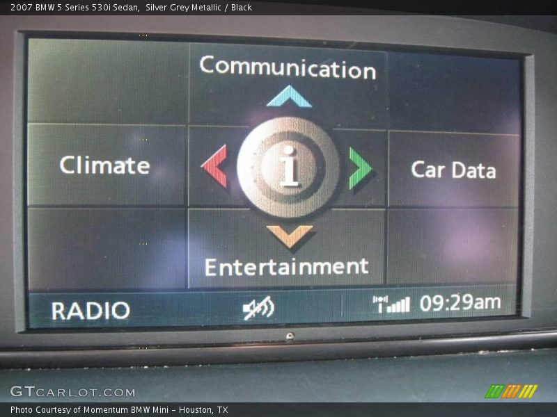 Silver Grey Metallic / Black 2007 BMW 5 Series 530i Sedan