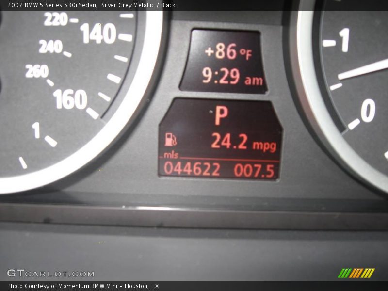Silver Grey Metallic / Black 2007 BMW 5 Series 530i Sedan