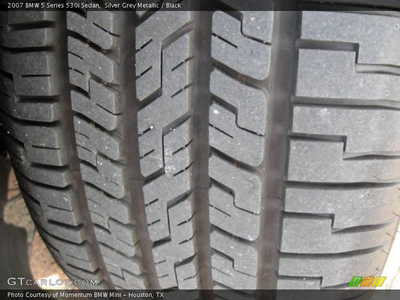 Silver Grey Metallic / Black 2007 BMW 5 Series 530i Sedan
