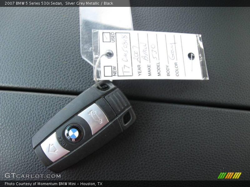 Silver Grey Metallic / Black 2007 BMW 5 Series 530i Sedan
