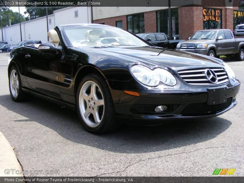 Black / Stone 2003 Mercedes-Benz SL 500 Roadster