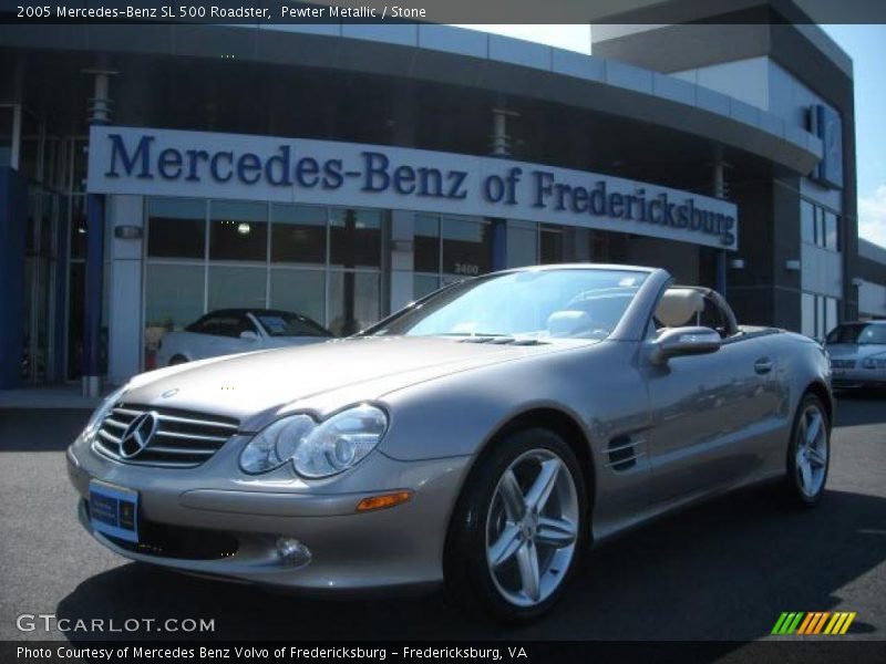 Pewter Metallic / Stone 2005 Mercedes-Benz SL 500 Roadster