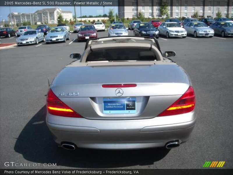 Pewter Metallic / Stone 2005 Mercedes-Benz SL 500 Roadster