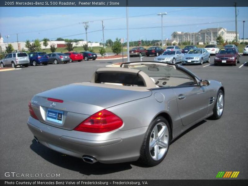 Pewter Metallic / Stone 2005 Mercedes-Benz SL 500 Roadster