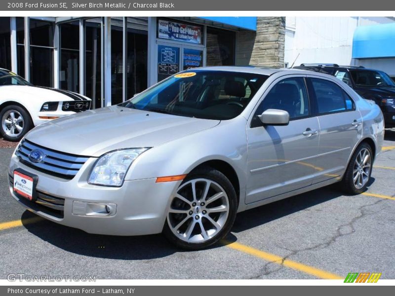 Silver Birch Metallic / Charcoal Black 2008 Ford Fusion SE