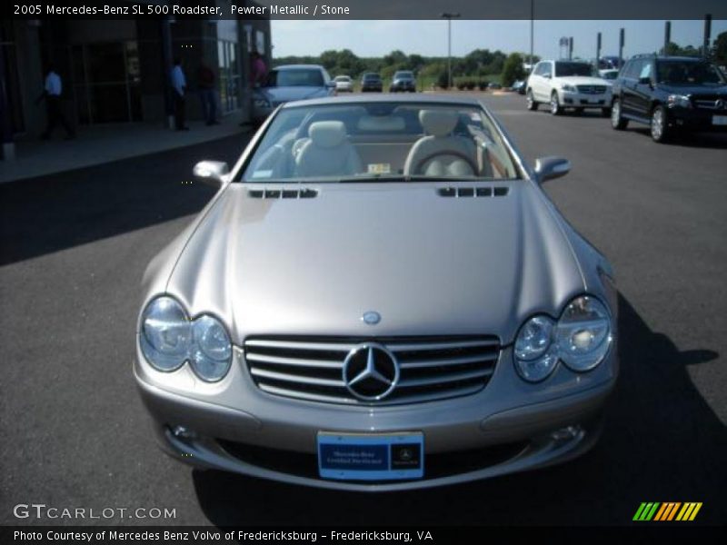 Pewter Metallic / Stone 2005 Mercedes-Benz SL 500 Roadster