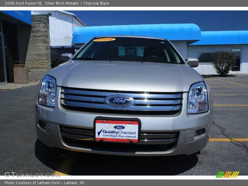 Silver Birch Metallic / Charcoal Black 2008 Ford Fusion SE