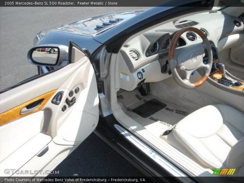 Pewter Metallic / Stone 2005 Mercedes-Benz SL 500 Roadster