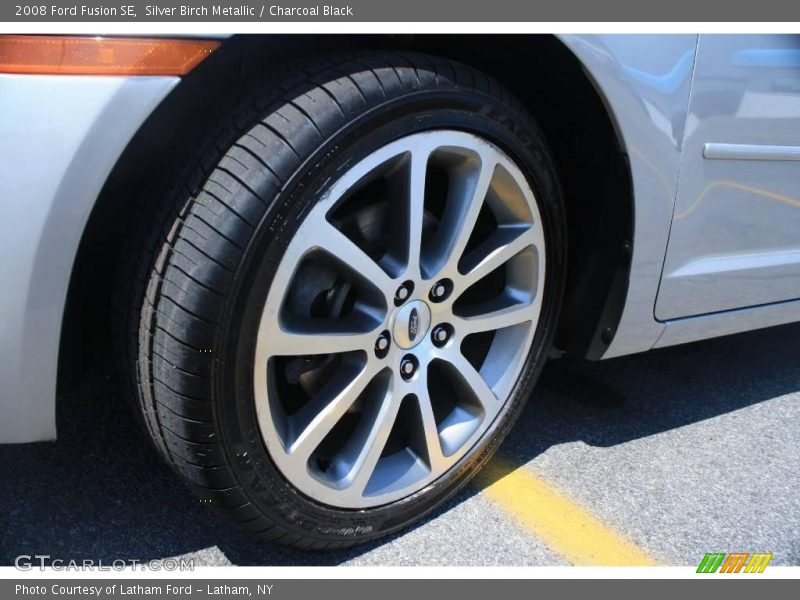 Silver Birch Metallic / Charcoal Black 2008 Ford Fusion SE