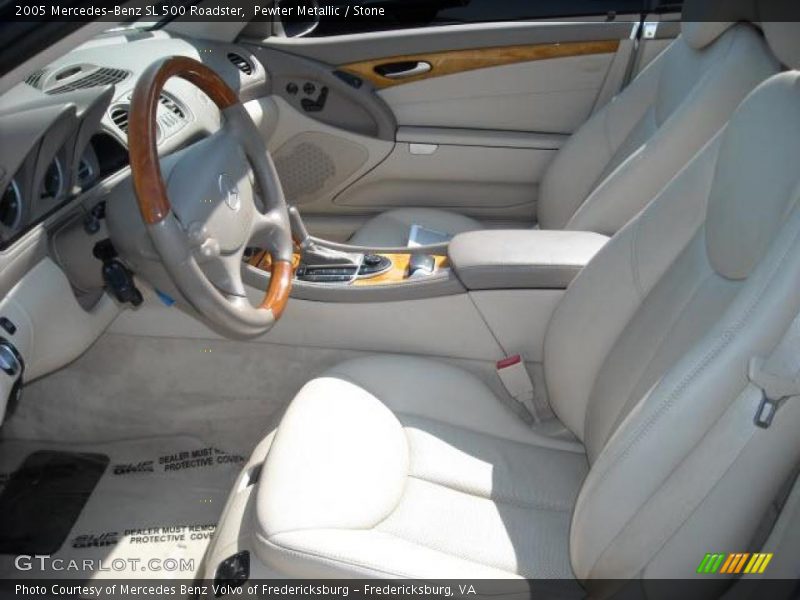 Pewter Metallic / Stone 2005 Mercedes-Benz SL 500 Roadster