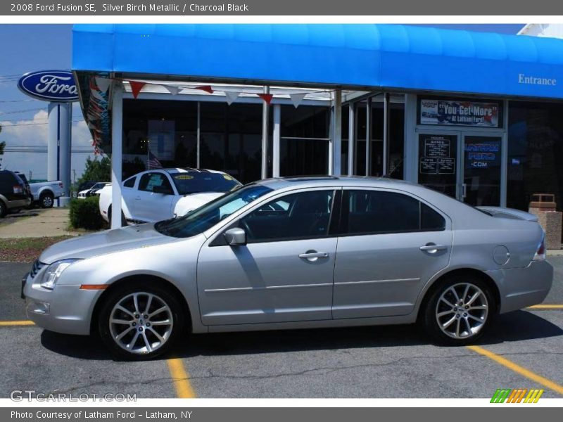 Silver Birch Metallic / Charcoal Black 2008 Ford Fusion SE