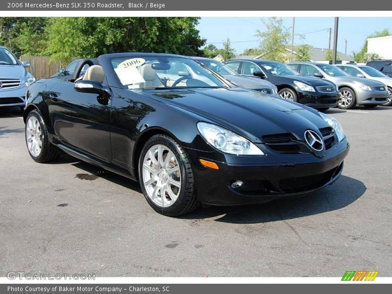 Black / Beige 2006 Mercedes-Benz SLK 350 Roadster