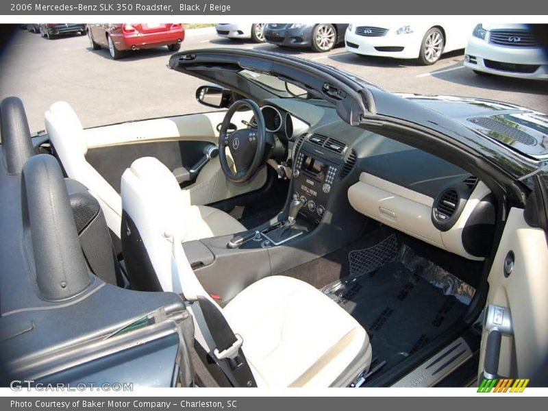 Black / Beige 2006 Mercedes-Benz SLK 350 Roadster