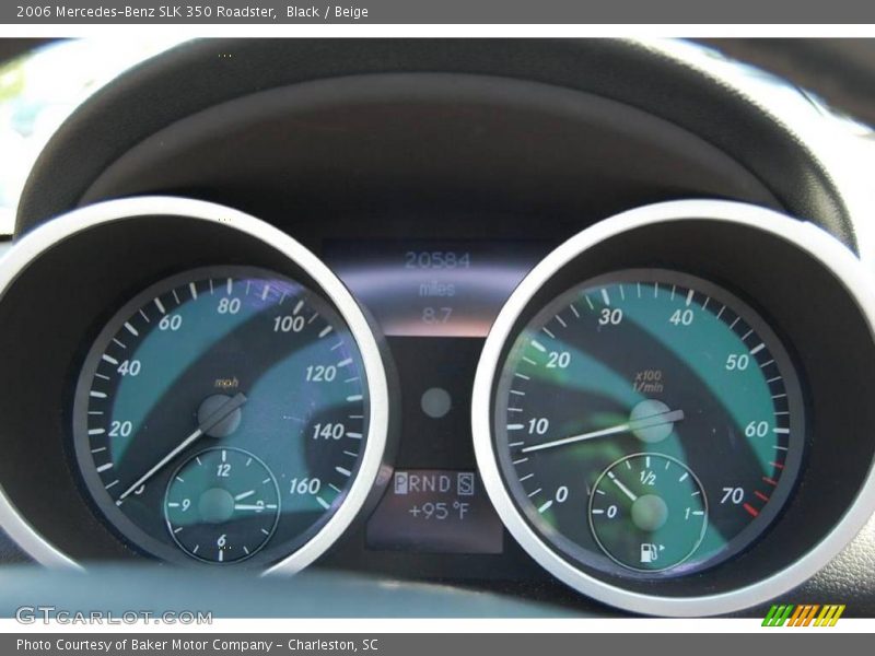 Black / Beige 2006 Mercedes-Benz SLK 350 Roadster