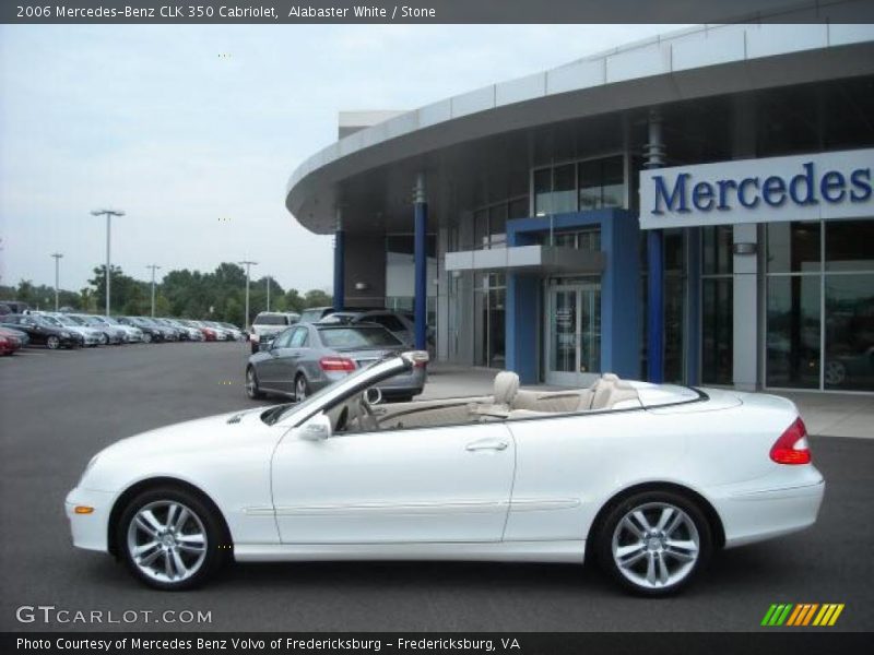 Alabaster White / Stone 2006 Mercedes-Benz CLK 350 Cabriolet
