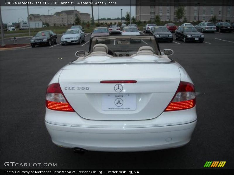 Alabaster White / Stone 2006 Mercedes-Benz CLK 350 Cabriolet