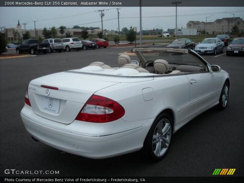 Alabaster White / Stone 2006 Mercedes-Benz CLK 350 Cabriolet