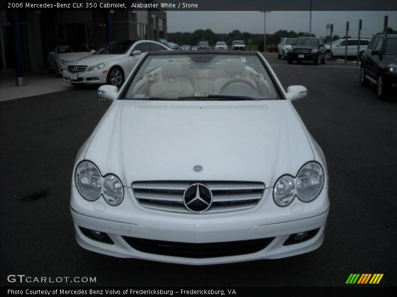 Alabaster White / Stone 2006 Mercedes-Benz CLK 350 Cabriolet