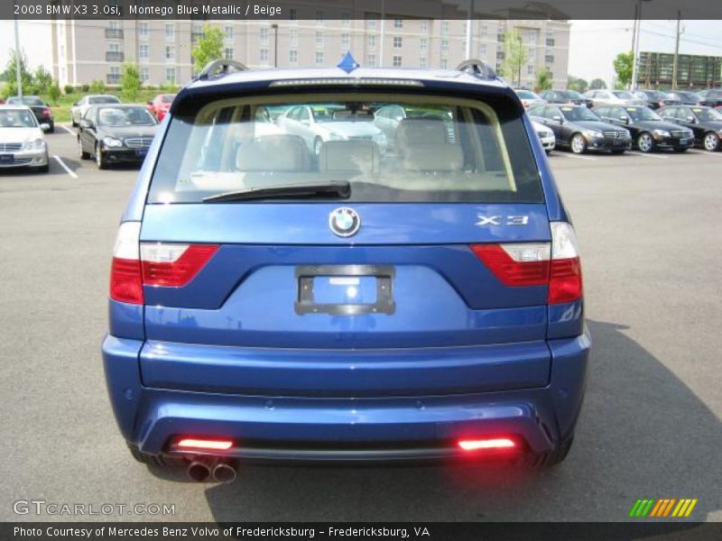 Montego Blue Metallic / Beige 2008 BMW X3 3.0si