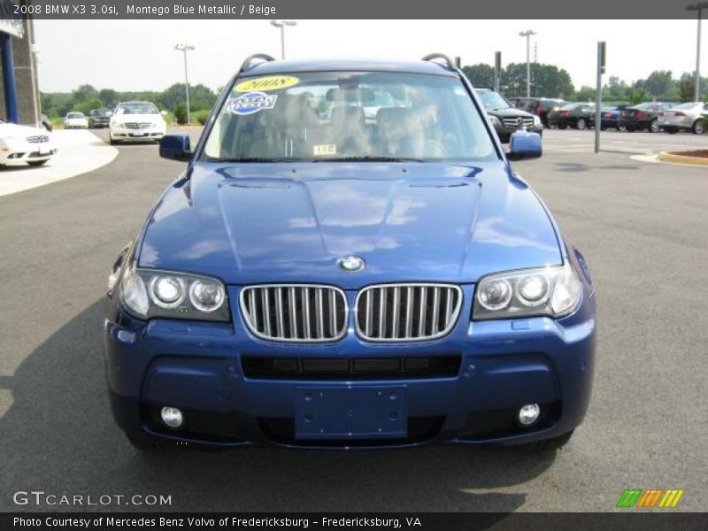 Montego Blue Metallic / Beige 2008 BMW X3 3.0si