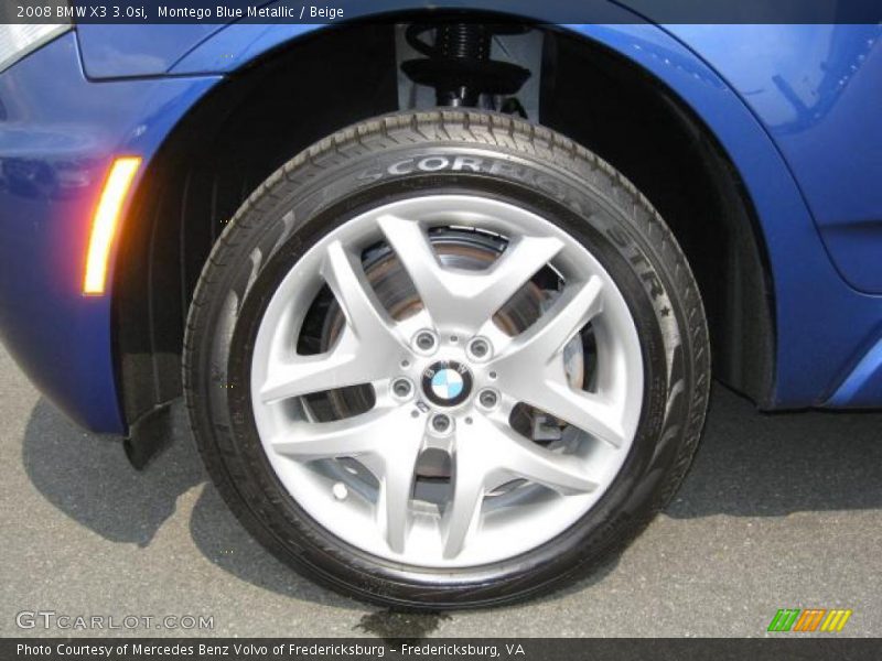 Montego Blue Metallic / Beige 2008 BMW X3 3.0si