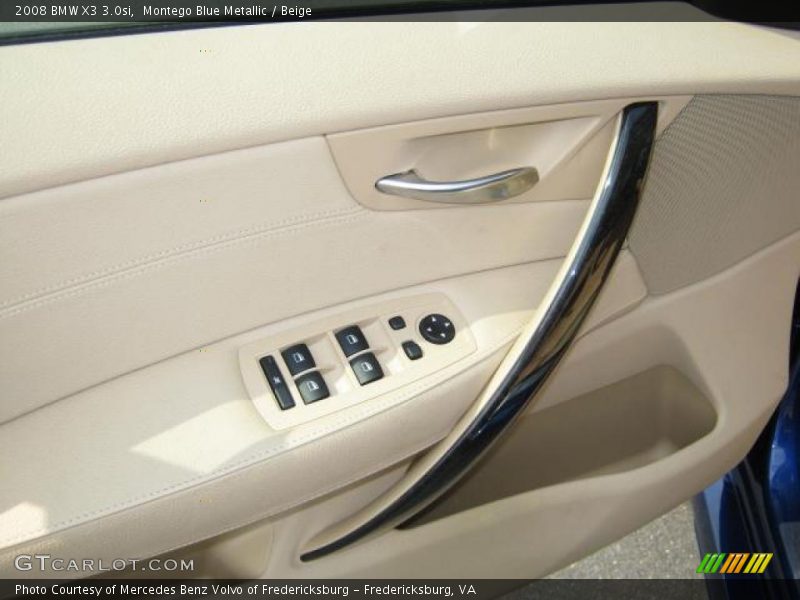 Montego Blue Metallic / Beige 2008 BMW X3 3.0si