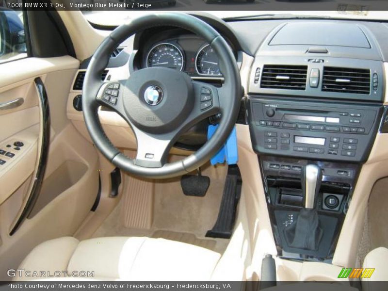 Montego Blue Metallic / Beige 2008 BMW X3 3.0si