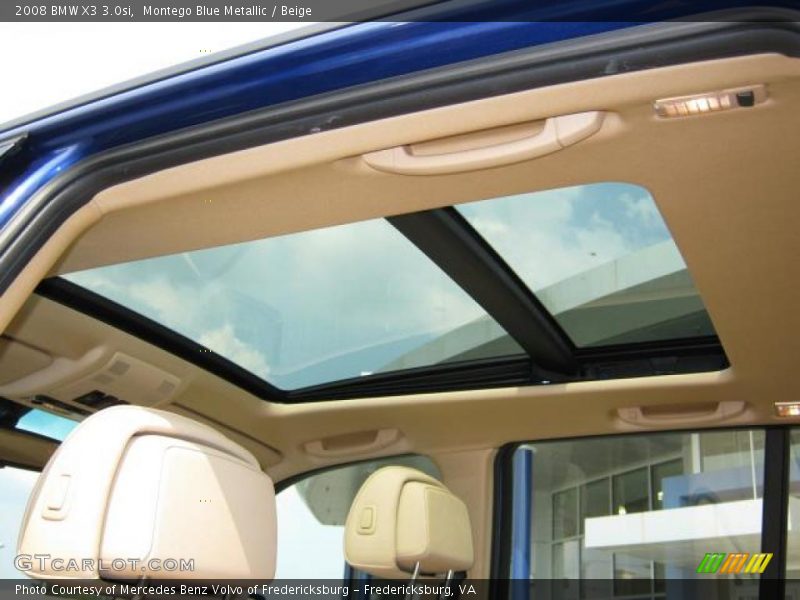 Montego Blue Metallic / Beige 2008 BMW X3 3.0si