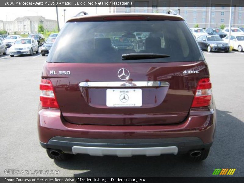 Barolo Red Metallic / Macadamia 2006 Mercedes-Benz ML 350 4Matic