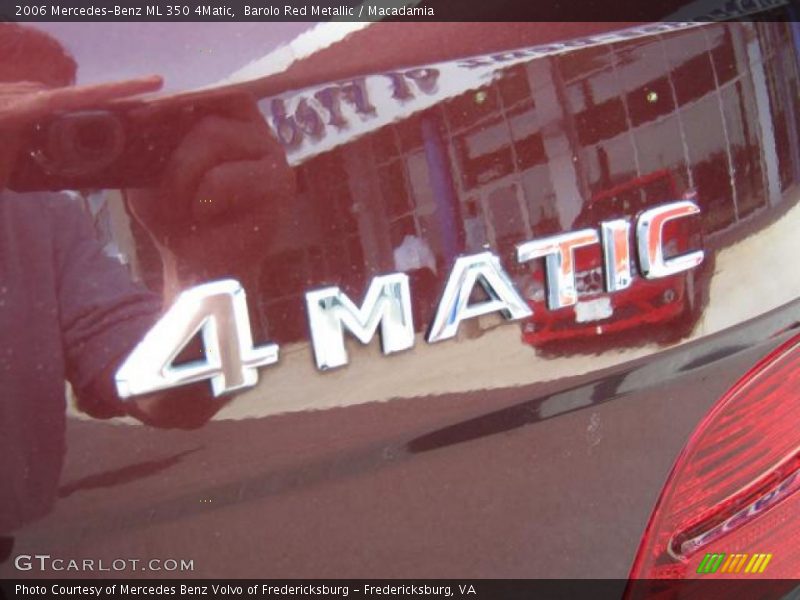Barolo Red Metallic / Macadamia 2006 Mercedes-Benz ML 350 4Matic