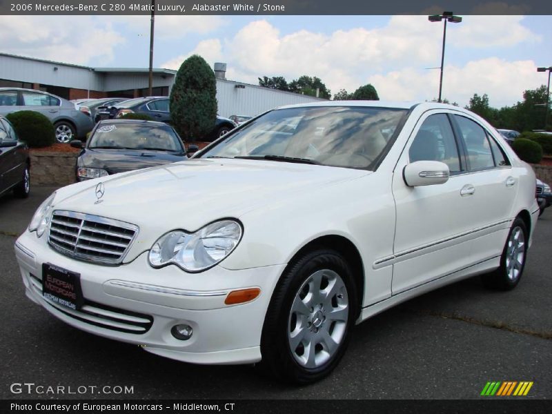 Alabaster White / Stone 2006 Mercedes-Benz C 280 4Matic Luxury