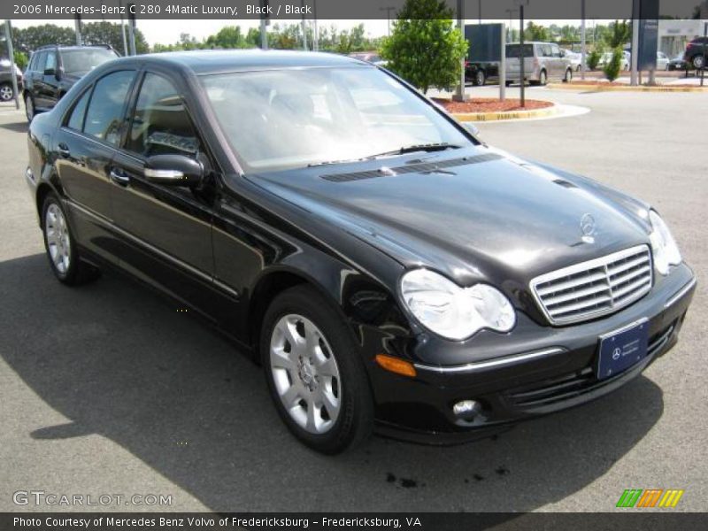 Black / Black 2006 Mercedes-Benz C 280 4Matic Luxury