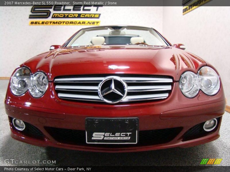 Storm Red Metallic / Stone 2007 Mercedes-Benz SL 550 Roadster