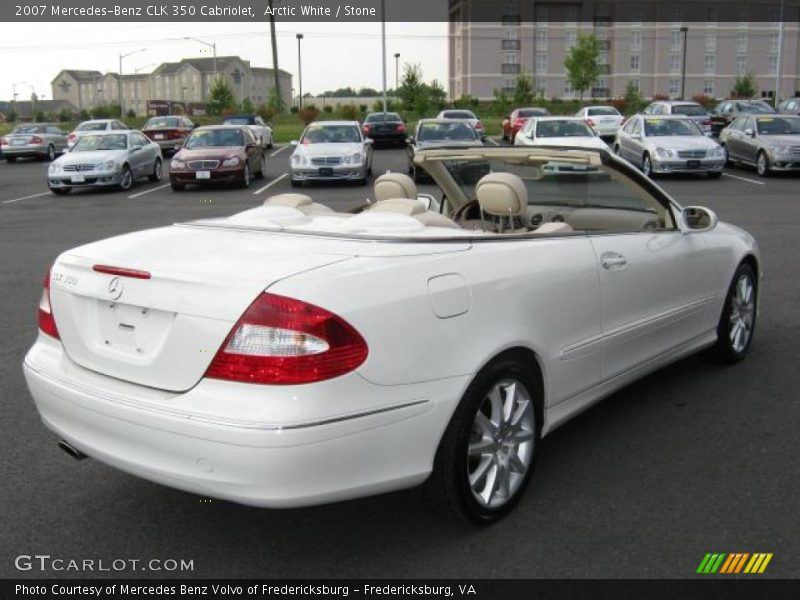 Arctic White / Stone 2007 Mercedes-Benz CLK 350 Cabriolet