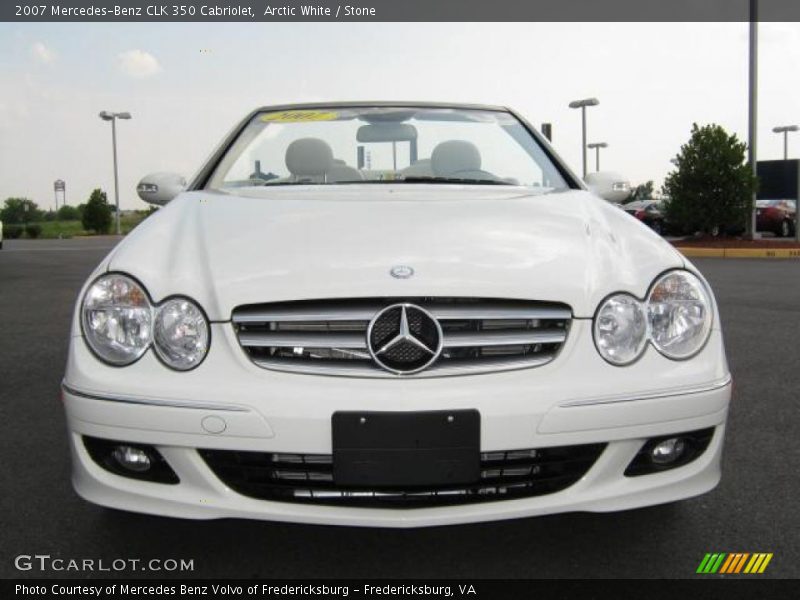 Arctic White / Stone 2007 Mercedes-Benz CLK 350 Cabriolet