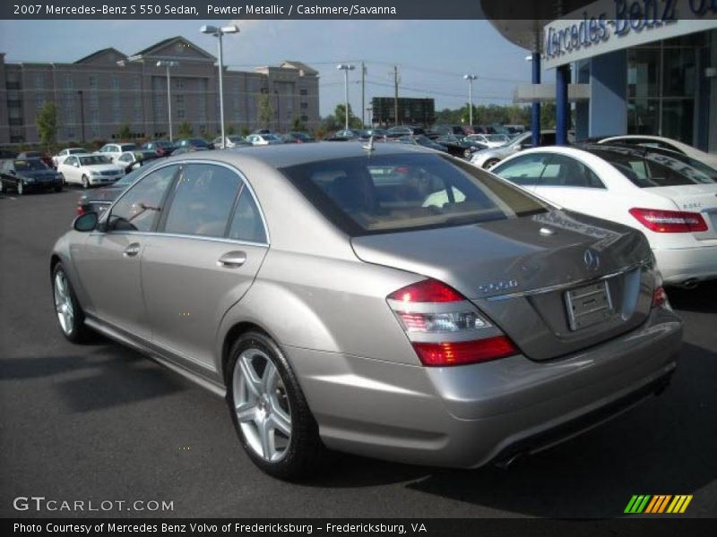 Pewter Metallic / Cashmere/Savanna 2007 Mercedes-Benz S 550 Sedan