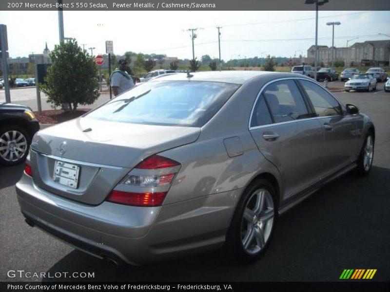 Pewter Metallic / Cashmere/Savanna 2007 Mercedes-Benz S 550 Sedan