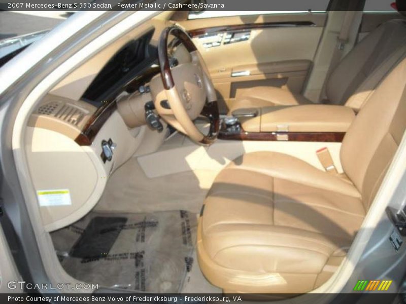 Pewter Metallic / Cashmere/Savanna 2007 Mercedes-Benz S 550 Sedan