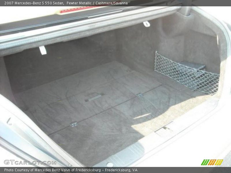 Pewter Metallic / Cashmere/Savanna 2007 Mercedes-Benz S 550 Sedan