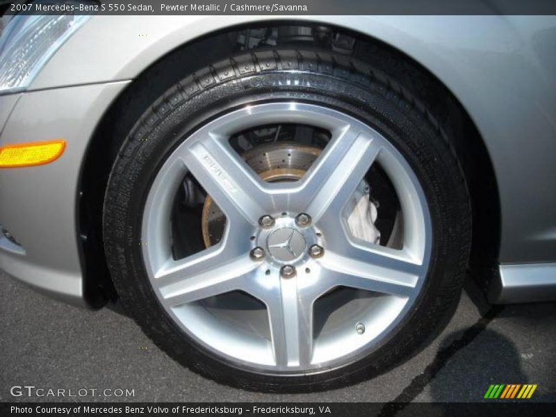 Pewter Metallic / Cashmere/Savanna 2007 Mercedes-Benz S 550 Sedan