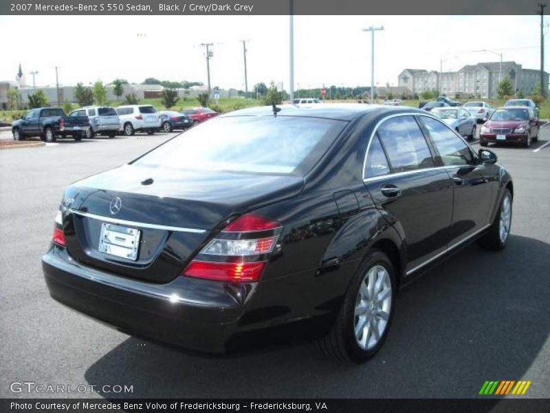 Black / Grey/Dark Grey 2007 Mercedes-Benz S 550 Sedan