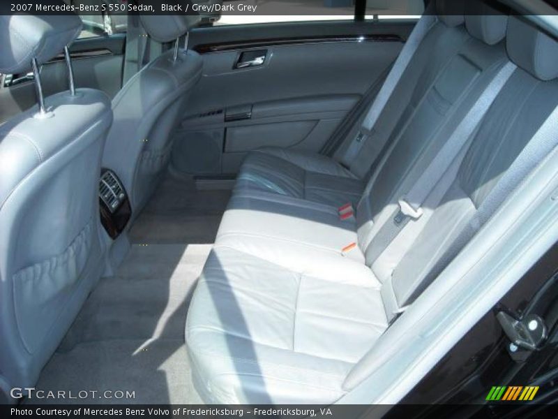 Black / Grey/Dark Grey 2007 Mercedes-Benz S 550 Sedan