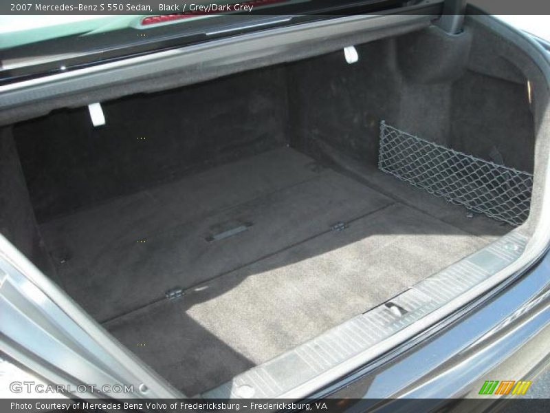 Black / Grey/Dark Grey 2007 Mercedes-Benz S 550 Sedan